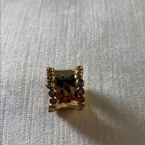 Elegant faux Gold and Silver Women's Ring